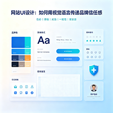 东营建站-网站UI设计：如何用视觉语言传递品牌信任感
